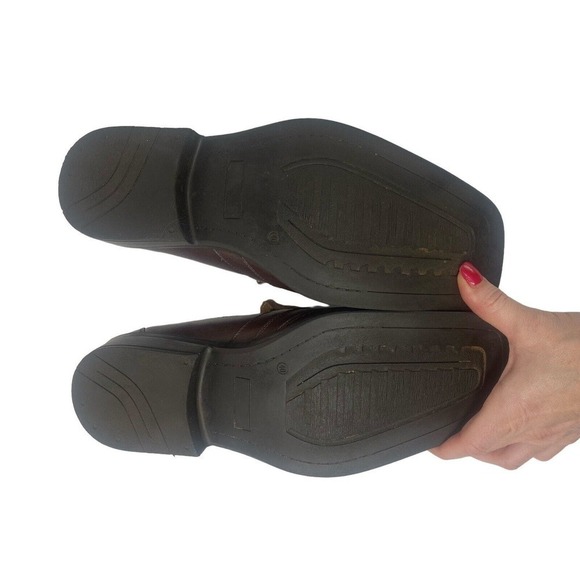 BUCCHERI Handmade SHOES LOAFERS Men’s US SZ 9 EU 40 Brown Leather - Picture 8 of 8